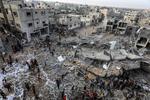 Clădiri distruse în Rafah
