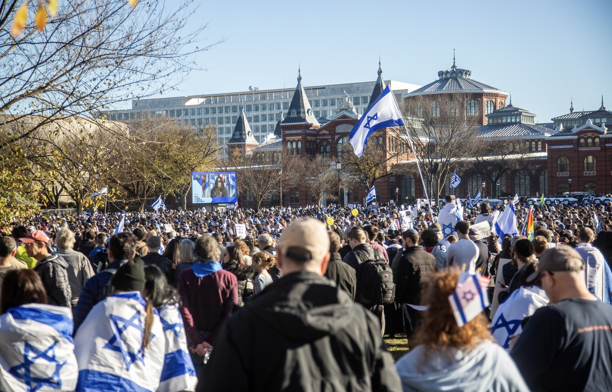 „Cel mai mare miting pro-Israel din istorie”: 290.000 de oameni s-au adunat în capitala SUA