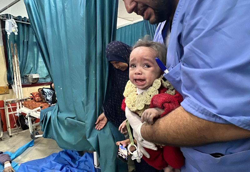 Copil rănit în atacul de la Jabalia, Gaza
