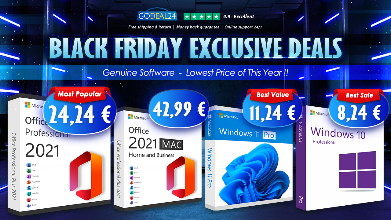 [P] Ultimele 48 de ore rămase! Godeal24 Black Friday Deal vă arată cum să obțineți Windows 11 la 7,5 EUR și Lifetime Office 2021 scăzut la 14,85 EUR