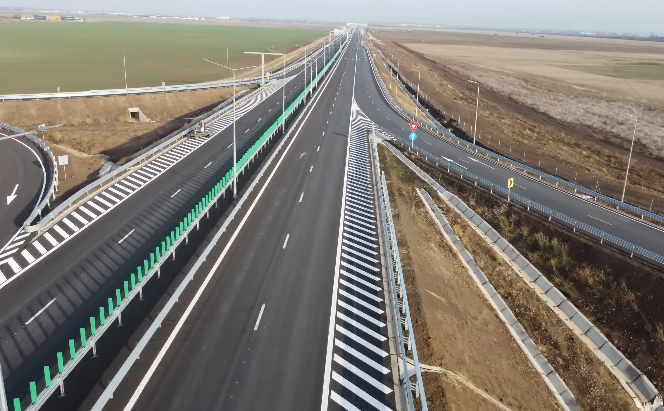 VIDEO Autostrada Bucureștiului prinde formă: Primul tronson care va fi deschis, terminat de UMB înainte de termen. Cum arată acum