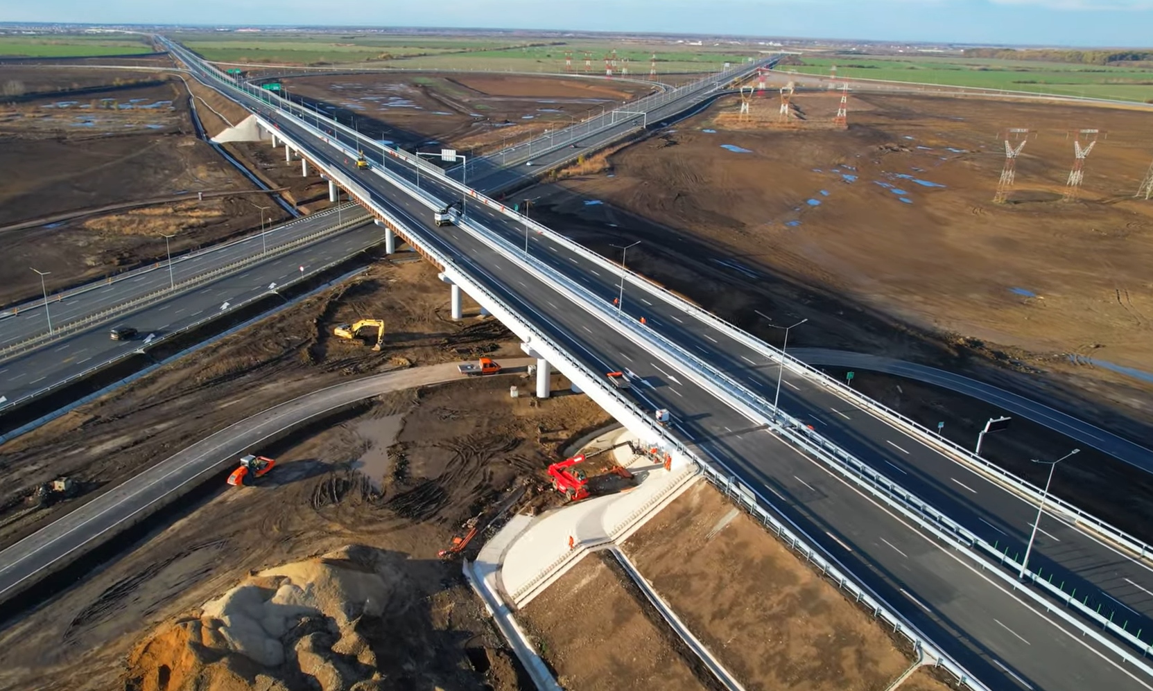 VIDEO Se deschide traficul pe primul tronson din Autostrada Bucureștiului A0: Lot construit de UMB, dar dat în trafic doar parțial