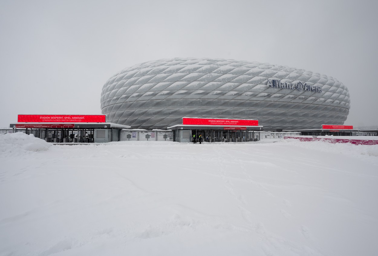 Bundesliga: Meciul lui Bayern Munchen a fost amânat din cauza ninsorii