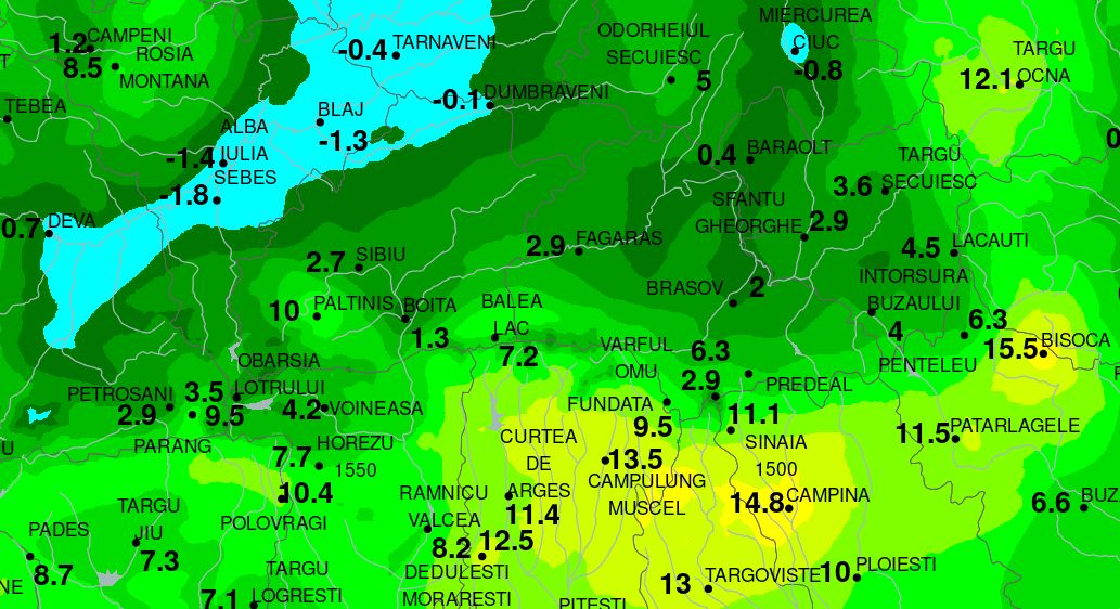 Au fost trei zile cu vreme ieșită din comun în România - „Capitala” inversiunilor și cazurile în care la munte a fost mult mai cald decât la câmpie