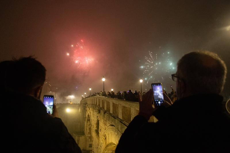 Artificii de Anul Nou la Roma