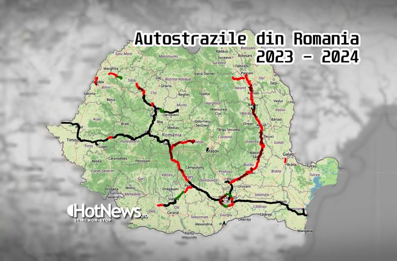 Autostrazile din Romania - 2023 - 2024