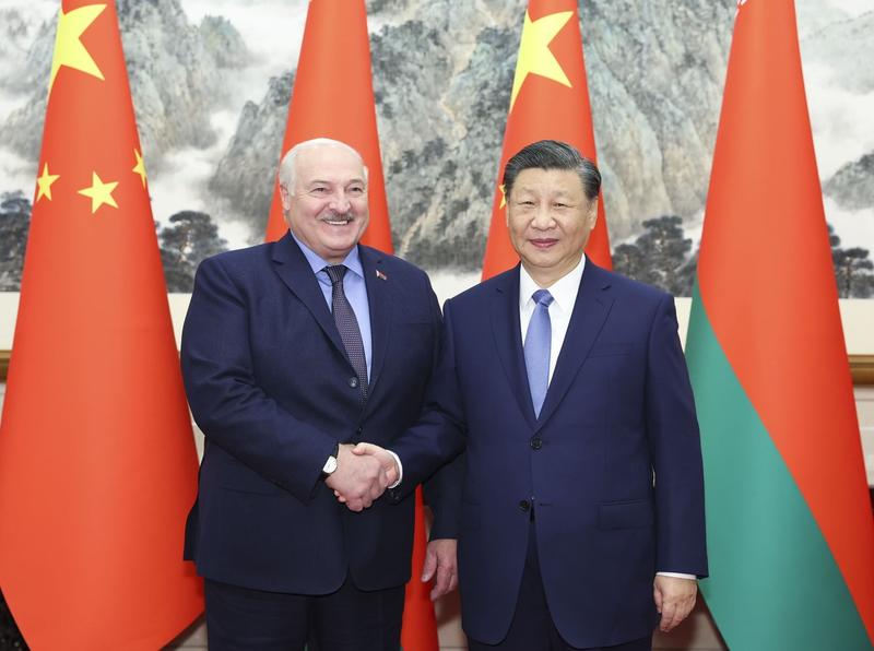 Aleksandr Lukaşenko și Xi Jinping