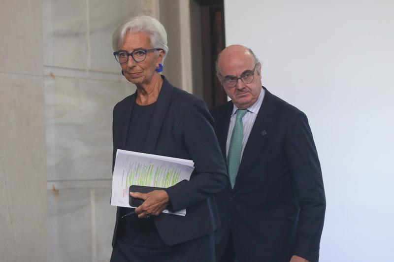 Christine Lagarde si Luis de Guindos, presedintele si vicepresedintele BCE