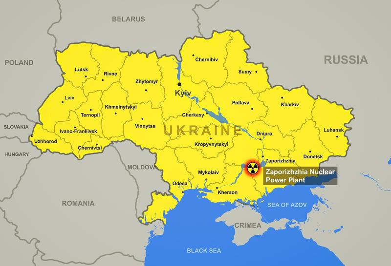 Centrala nucleară Zaporojie din Ucraina