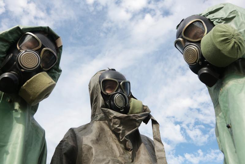 Exercițiu în Crimeea în cazul unui atac cu arme chimice