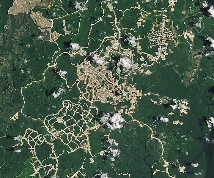 Nusantara imagine din satelit