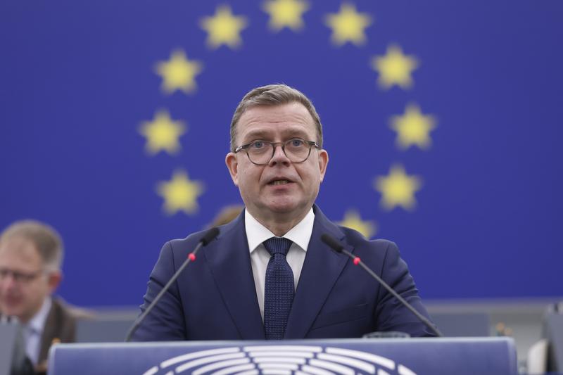 Premierul finlandez Petteri Orpo în Parlamentul European