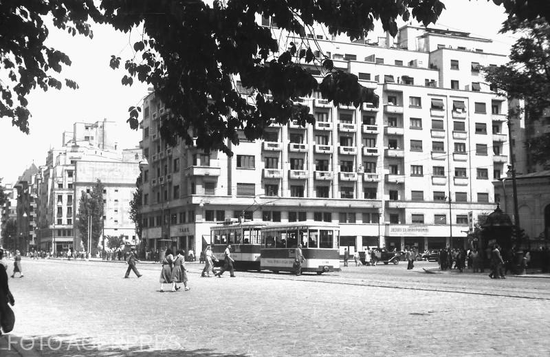 Imagine din București - zona bulevardului Nicolae Bălcescu (1953)