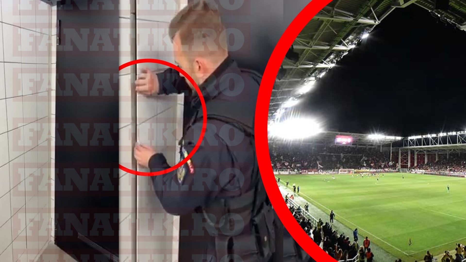 fanatik.ro: Cum arată camera secretă de pe stadionul Giulești, unde se depozitau materialele pirotehnice. Comunicatul Parchetului