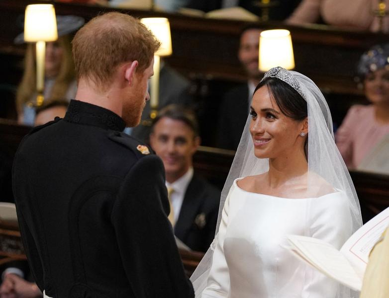Meghan Markle si printul Harry la nunta lor din 2018