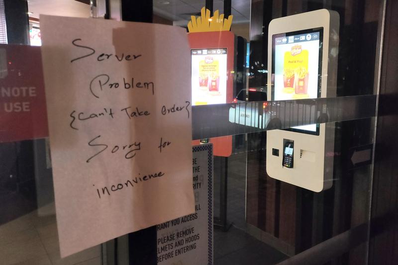 Probleme tehnice la restaurantele McDonald's