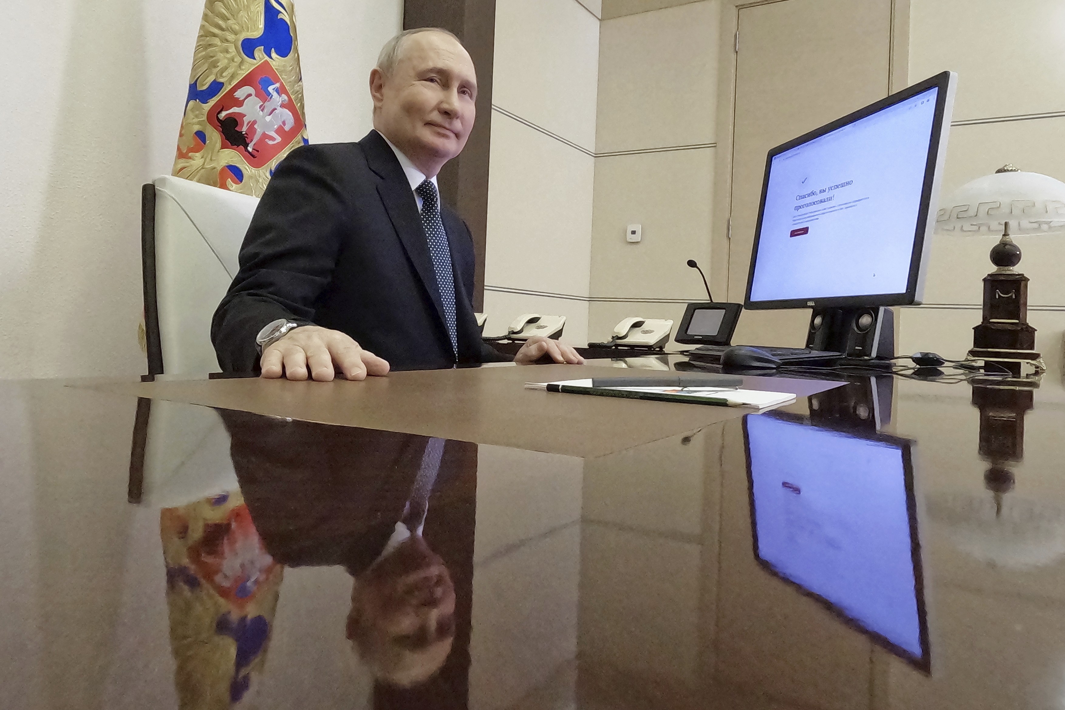 VIDEO Putin a votat online în prima zi a alegerilor prezidențiale din Rusia 2024