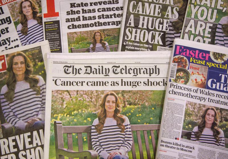 Presa britanică, după ce Catherine, Prințesă de Wales a anunțat că urmează un tratament pentru cancer