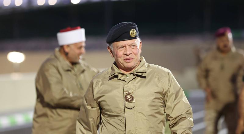 Regele Abdallah II al Iordaniei în uniformă militară