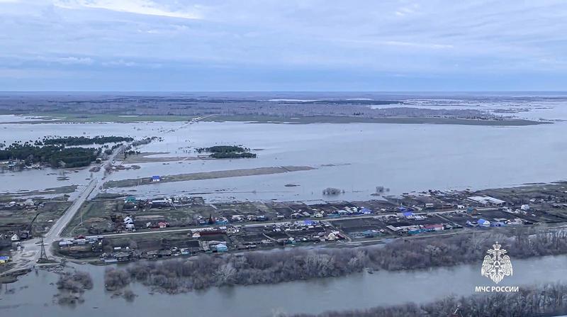 Inundatii in regiunea Kurgan a Rusiei