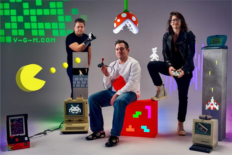 Fondatorii Video Games Museum: Vlad Popovici, Milos Jovanovic, Adrian Ștefănoiu