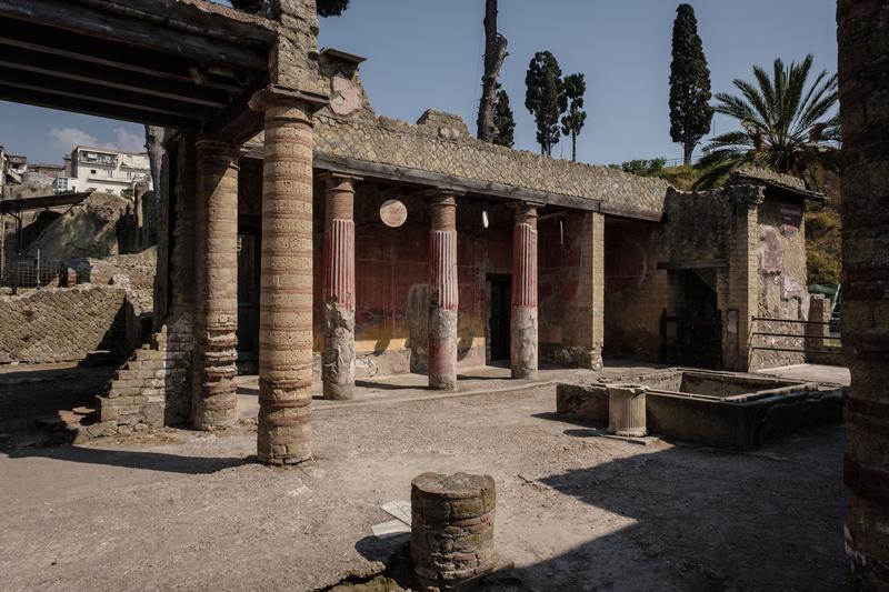 Papirusul a fost descoperit într-o vilă din orașul antic Herculaneum