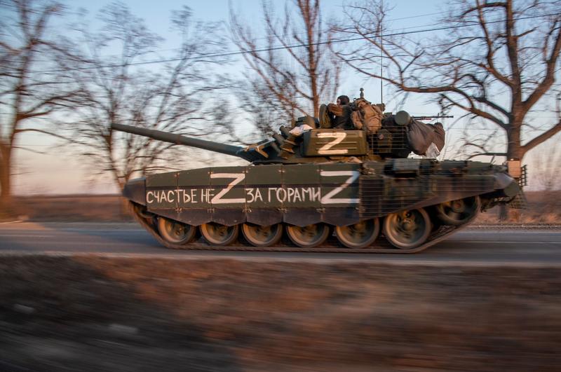 Un tanc rusesc în primele zile ale invaziei