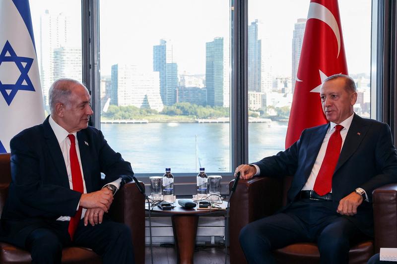 Recep Tayyip Erdogan și Benjamin Netanyahu