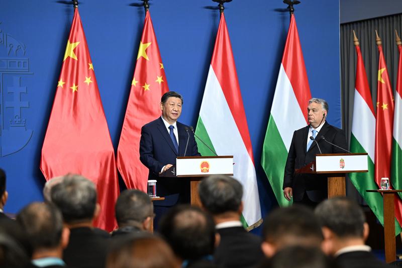 Xi Jinping și Viktor Orban la Budapesta