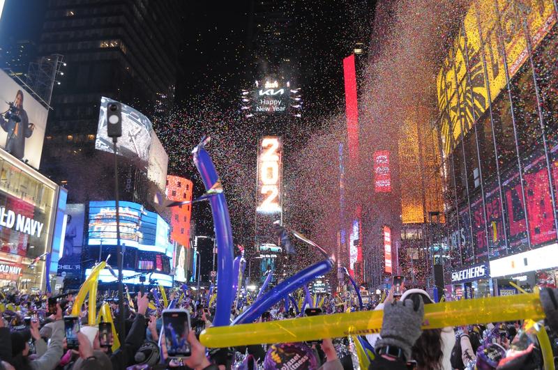 Celebrari de Anul Nou in Times Square