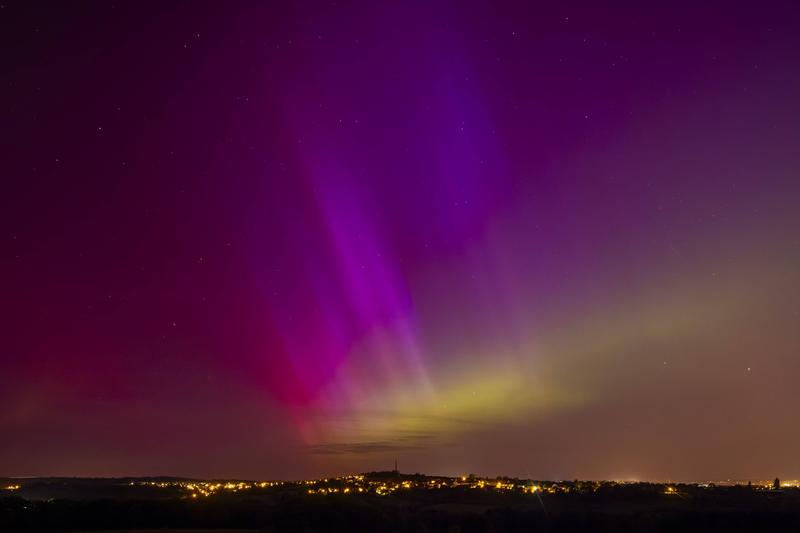 Aurora boreală, vizibilă în mai multe țări europene, printre care Germania, Franța, Marea Britanie și România