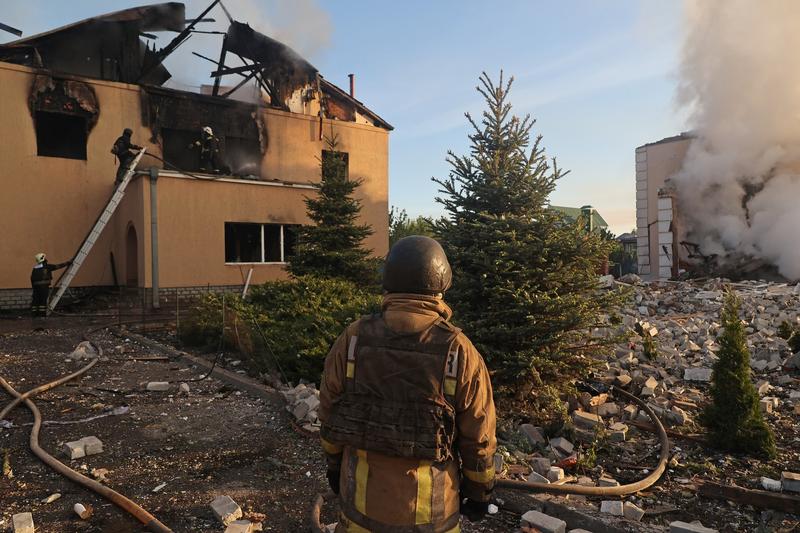 Bombardament rusesc în Harkov
