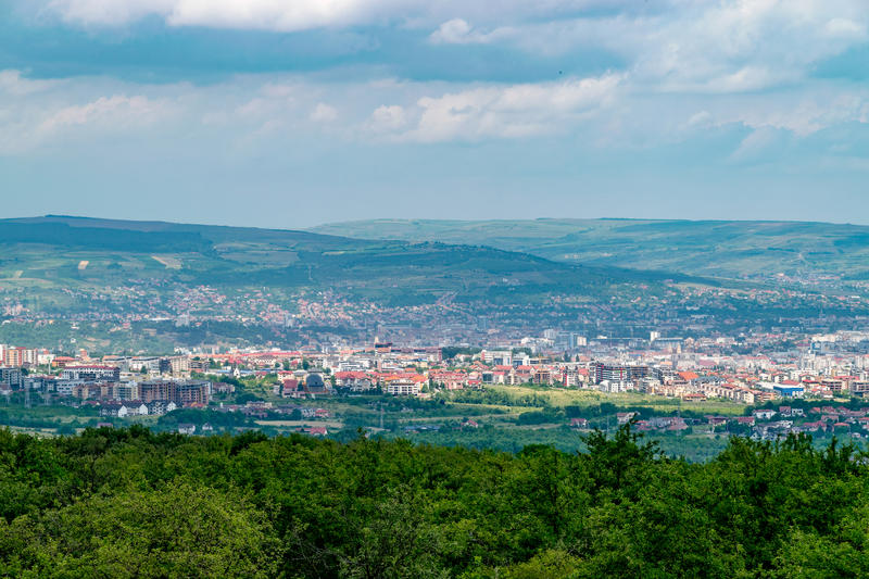 Cluj-Napoca văzut de pe Dealul Feleacului