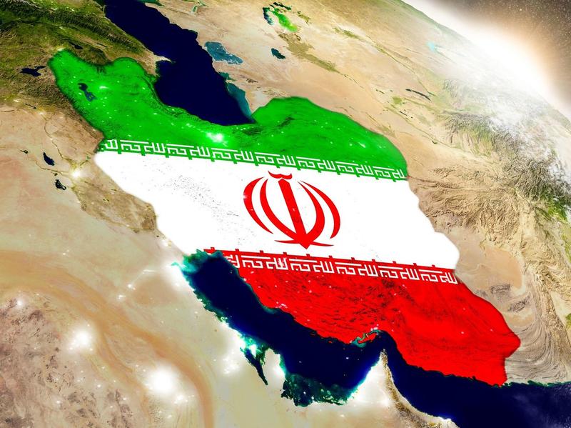 Harta Iranului - ilustrație