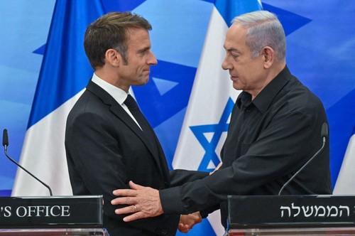 Emmanuel Macron și Benjamin Netanyahu