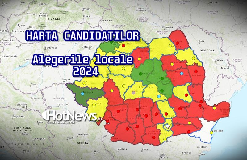 Harta candidatilor la alegerile locale 2024