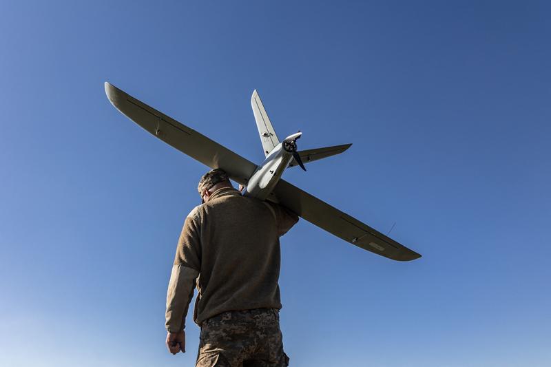 Ucrainenii folosesc în mod frecvent dronele pe câmpul de luptă