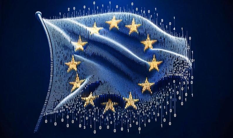 Steagul Uniunii Europene în cod binar