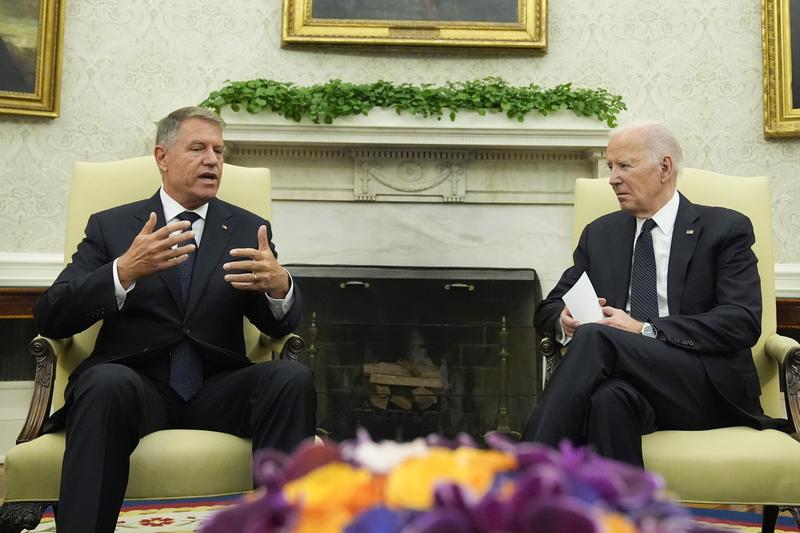Klaus Iohannis primit de Joe Biden in Biroul Oval