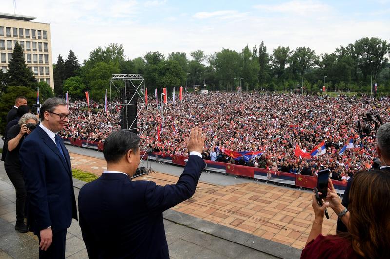 Alesksandar Vucic si Xi Jinping la Belgrad