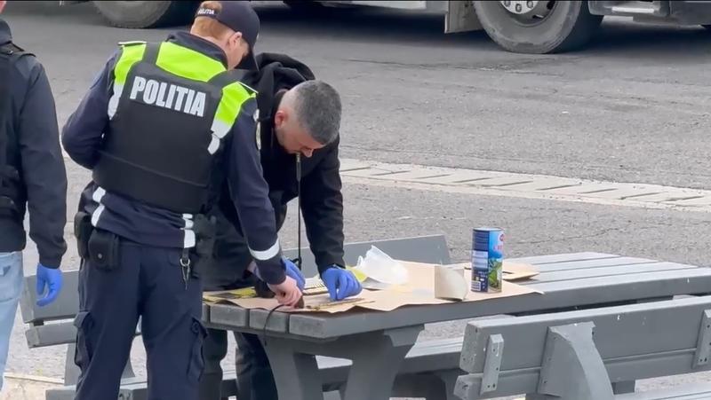 Polițiștii vasluieni fac cercetări în zona în care au fost găsite cartușele