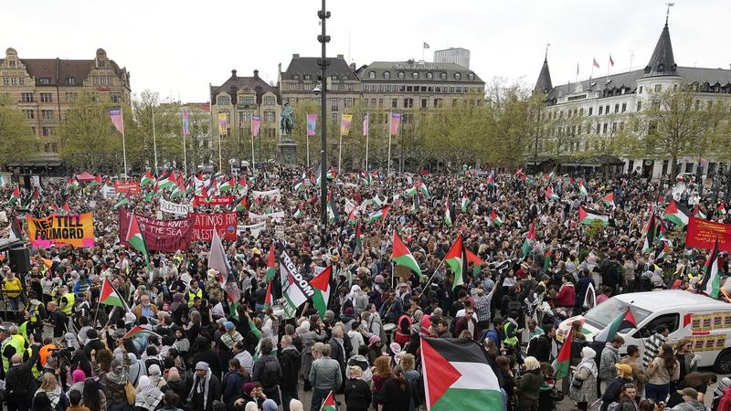 Proteste pro-palestiniene in Suedia