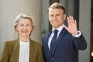 Ursula von der Leyen și Emmanuel Macron