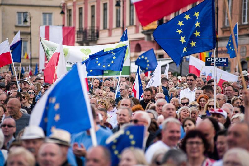 Miting pro-european în Polonia 